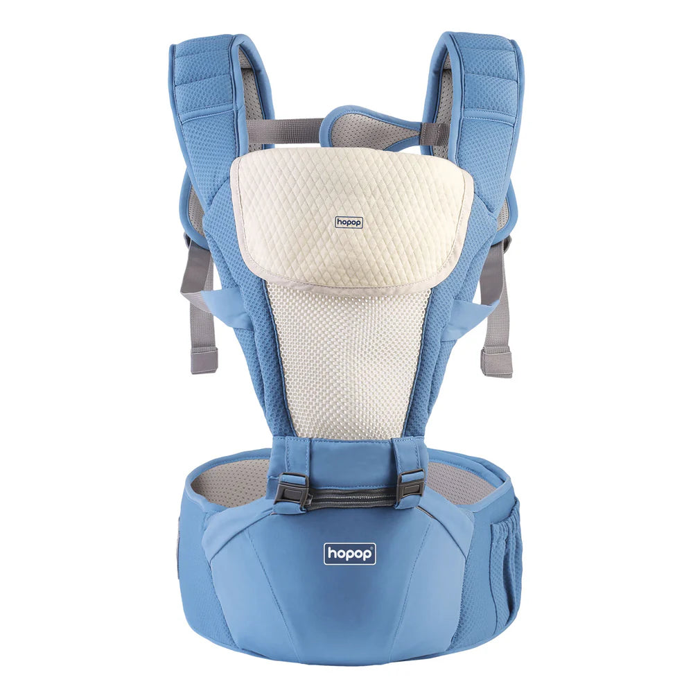 5 in 1 Elegant Hip Seat Baby Carrier BLUE