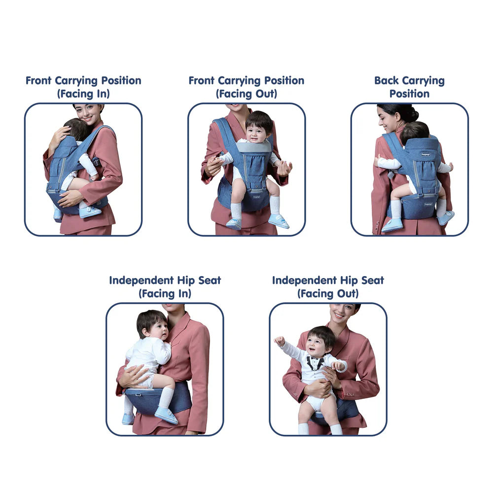 Elite 5 in 1 Hip Seat Baby Carrier