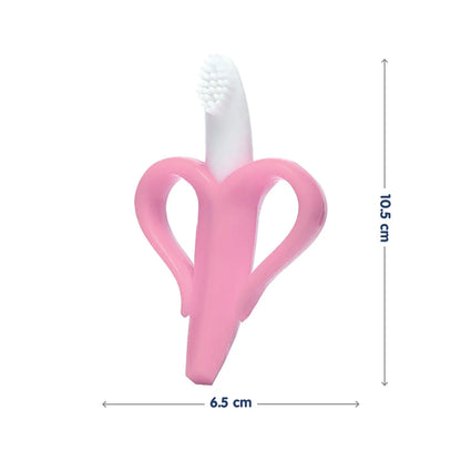 Easy Grip Banana Silicone banana Teether pink