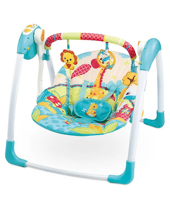 Mastela Deluxe Portable Swing - Teal Blue