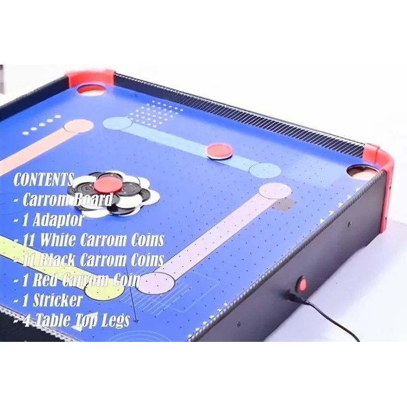 Air Carrom Board Game with Adaptor, 23 Carrom Coins & 1 Stricker 5 year plus