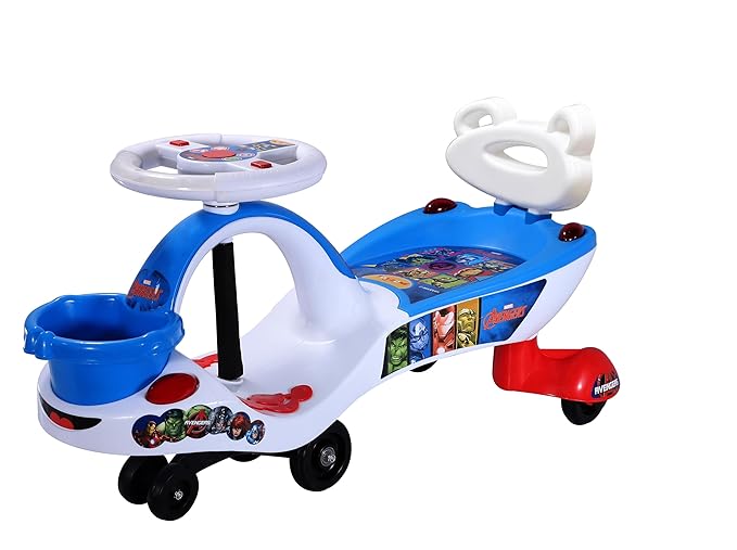 Toyzone Eco Avengers Magic Car ,Swing Car ,Ride-on with Front Basket