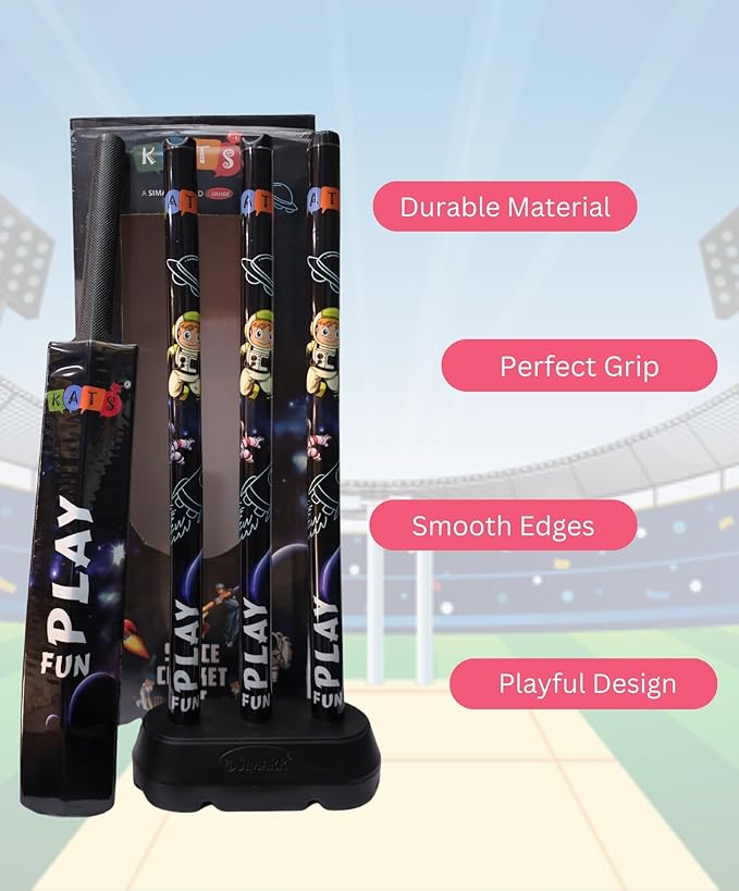 Bat Ball Space Theme Cricket Set for Kids