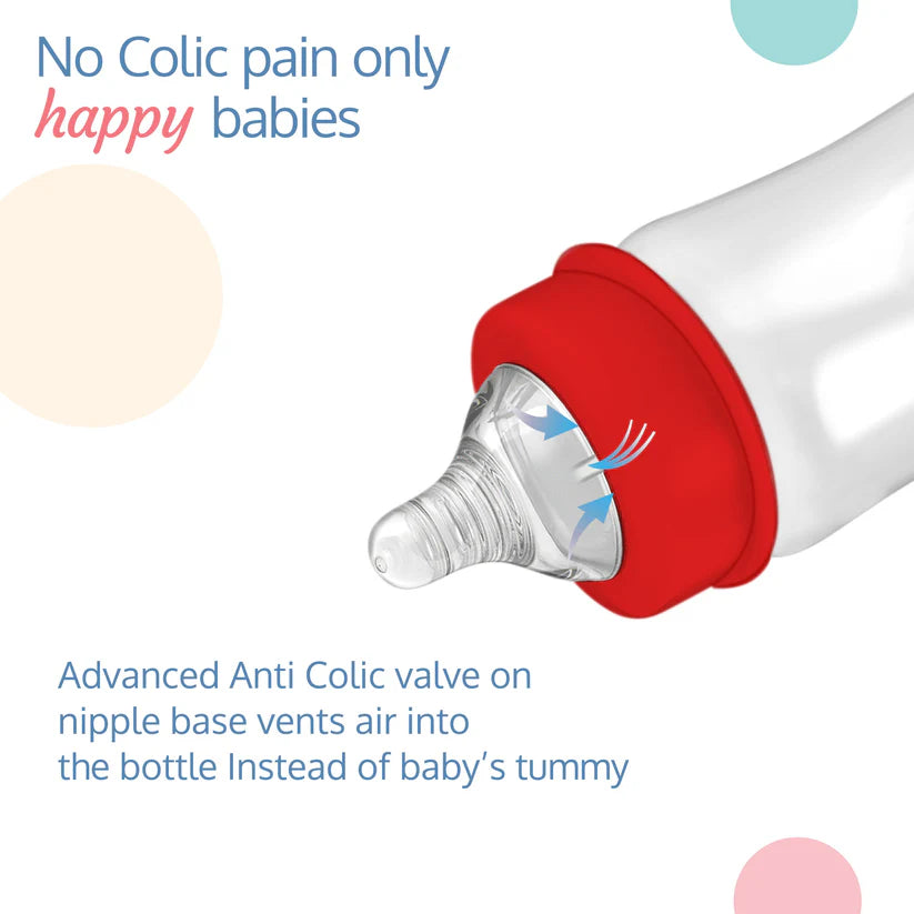 Anti-Colic Natura Flo Teat/Nipple for Wide Neck Bottle, 2pcs, Variable Flow 9m+