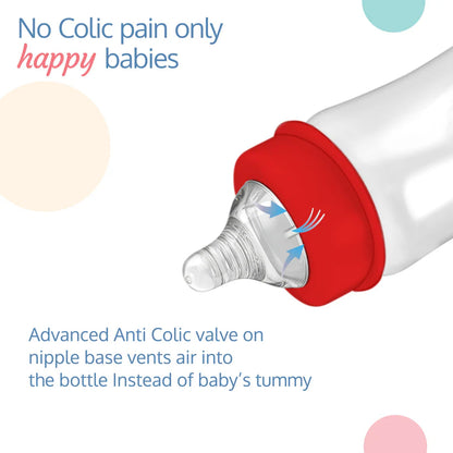 Anti-Colic Natura Flo Teat/Nipple for Wide Neck Bottle, 2pcs, Variable Flow 9m+