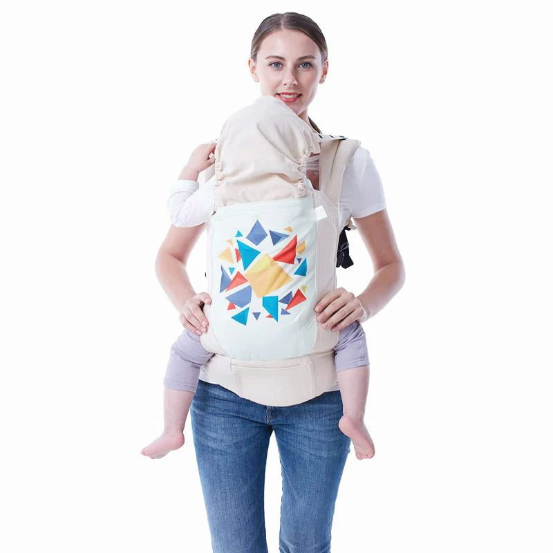 Hug Me Elite Baby Carrier Front & Back Carrier Position, Soft Linen Fabric, Wide Strap With Cap & Mobile Pocket  4.6109