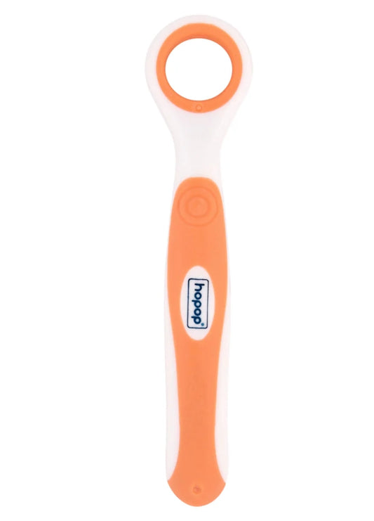 Soft and Gentle Rounded Edges Tongue Cleaner orange